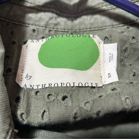Anthropologie Green Military Jacket size XS “Run Ruby Jacket” - Picture 4 of 6